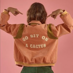 ✨sold✨ NWOT Understated Leather UL Club Cord Bomber Jacket